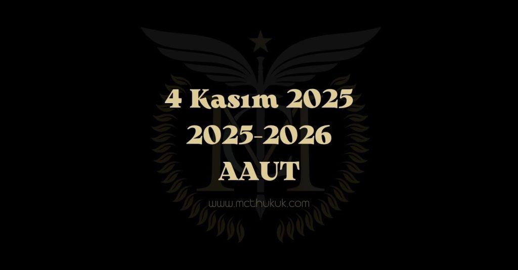 AAUT 2025 - 2026 Avukatlık Asgari Ücret Tarifesi